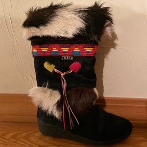 Vintage Fur Tecnica Boots
